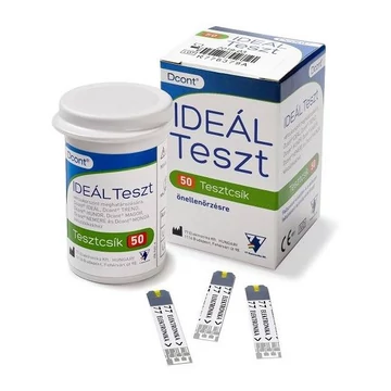 Dcont Ideál Tesztcsík Vércukorméréshez 50x Dcont Ideál Tesztcsík Vércukorméréshez 50x