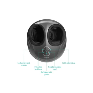 Naipo lábmasszírozó légkompresszióval, melegítő funkcióval MGF-836
