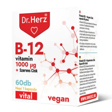 Dr. Herz B12 1000mcg + Szerves cink 60x Dr. Herz B12 1000mcg + Szerves cink 60x
