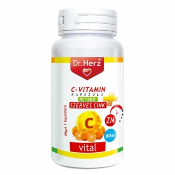 Dr. Herz C-vitamin + Szerves cink 60x - Lejárat közeli