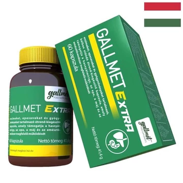 GALLMET-EXTRA 60 db epesav és gyógynövény kapszula