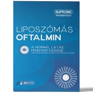 Supreme Pharmatech Liposzómás Oftalmin – A szem védelméért kapszula – 30db Supreme Pharmatech Liposzómás Oftalmin – A szem védelméért kapszula – 30db