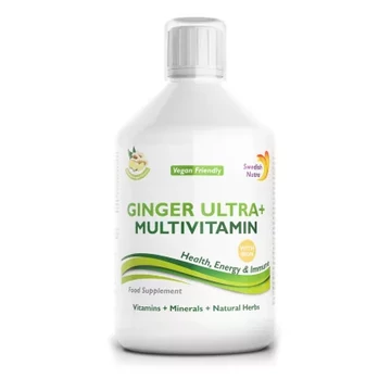 Swedish Nutra GINGER ULTRA+ folyékony multivitamin vassal 500 ml Swedish Nutra GINGER ULTRA+ folyékony multivitamin vassal 500 ml