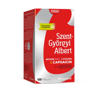 Szent-Györgyi Albert Retard 1000 mg C-vitamin & capsaicin 100x Szent-Györgyi Albert Retard 1000 mg C-vitamin & capsaicin 100x