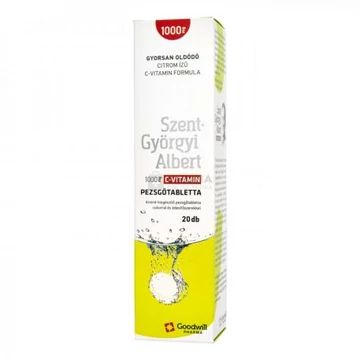Szent-Györgyi Albert C-vitamin pezsgőtabletta 1000mg 20x Szent-Györgyi Albert C-vitamin pezsgőtabletta 1000mg 20x