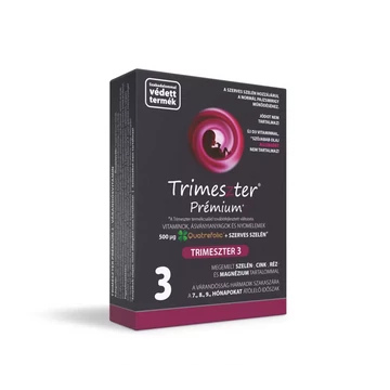 Trimeszter Prémium 3 Várandósság Harmadik Szakaszára 7-9 hónap 60db Trimeszter Prémium 3 Várandósság Harmadik Szakaszára 7-9 hónap 60db