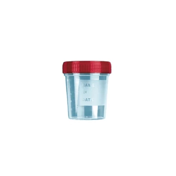 Elysium steril vizeletgyűjtő pohár csavaros tetővel - 120 ml
