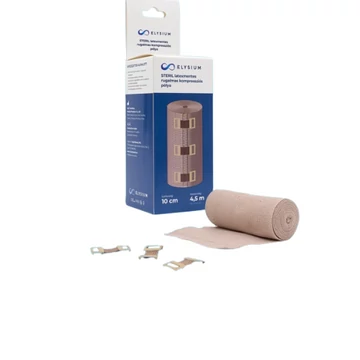 Elysium steril, latexmentes, rugalmas kompressziós pólya - 10 cm x 4,5 m