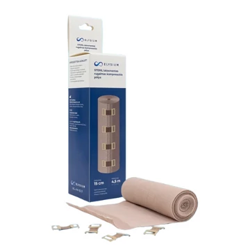 Elysium steril, latexmentes, rugalmas kompressziós pólya - 15 cm x 4,5 m