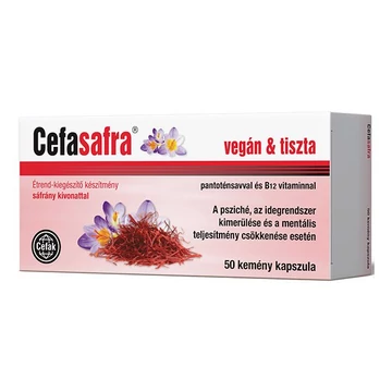 Cefak Cefasafra Sáfrány Kivonat Tartalmú Kapszula 50x