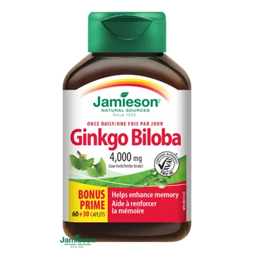 Jamieson Ginkgo Biloba 60+30 tabletta