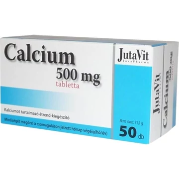 Jutavit Calcium 500mg kalcium tabletta + vitamin D3 50X