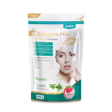 Jutavit Collagen-Hal+Hialuron komplex Málna 200g