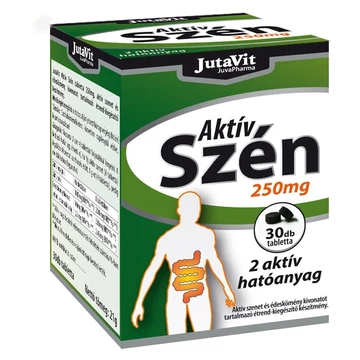 Jutavit Aktív szén tabletta 250mg 30x