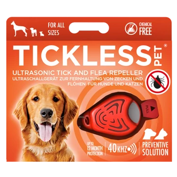 TICKLESS PET NARANCS ULTRAHANGOS KULLANCS- ÉS BOLHARIASZTÓ