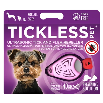 TICKLESS PET PINK ULTRAHANGOS KULLANCS- ÉS BOLHARIASZTÓ