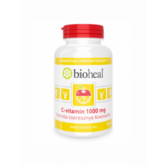 Bioheal C-vitamin 1000 mg acerola cseresznye kivonattal 70x