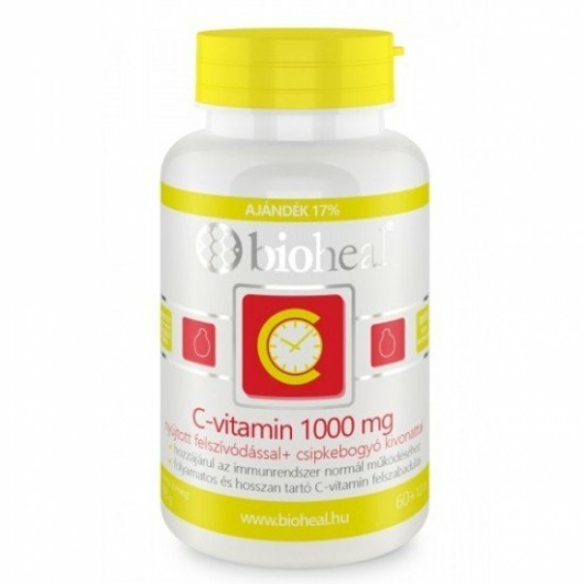 Bioheal Csipkebogyós C-vitamin 1000 mg nyújtott felszívodással 70x