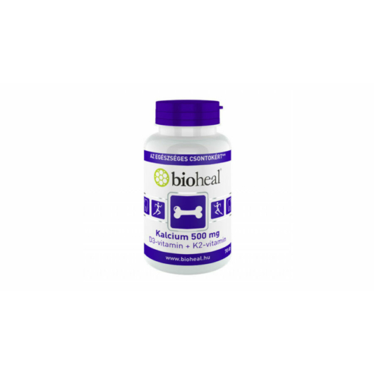 Bioheal Kalcium 500 mg + D3-vitamin + K2-vitamin 70x