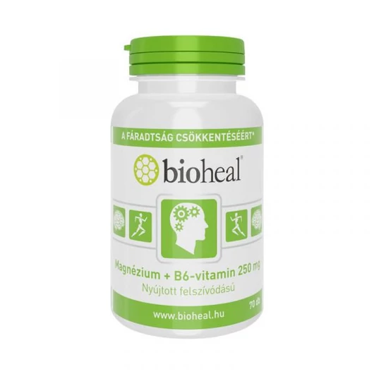 Bioheal Magnézium + B6-vitamin szerves nyújtott felszívódású 70x