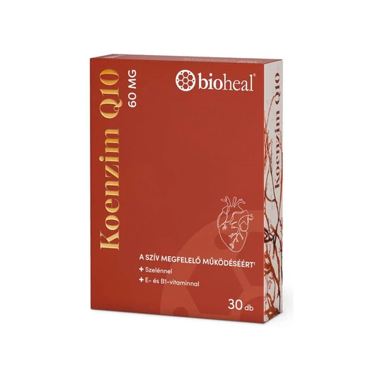 Bioheal Koenzim Q10 szelénnel + E- és B1-vitaminnal 30x Bioheal Koenzim Q10 szelénnel + E- és B1-vitaminnal 30x