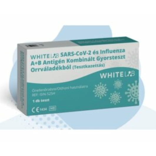 WHITELAB SARS-CoV-2 és influenza A+B antigén kombinált gyorsteszt