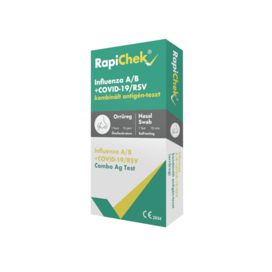 RapiChek Influenza A/B / Covid-19 /RSV kombinált antigén-gyorsteszt készlet