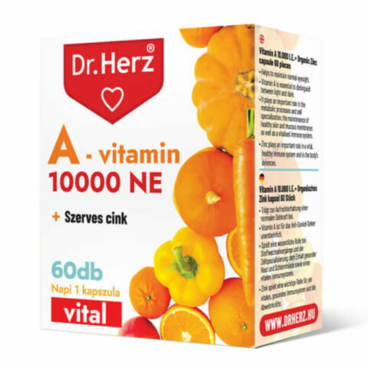 Dr. Herz A-vitamin 10000NE + Szerves cink 60x