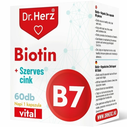 Dr. Herz Biotin + Szerves cink 60x
