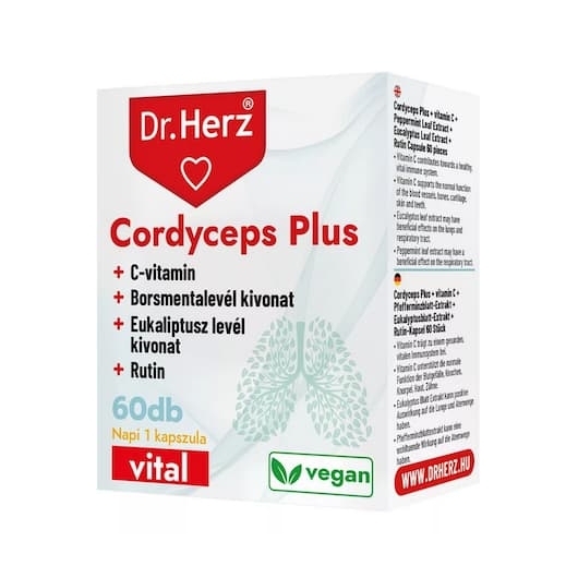 Dr. Herz Cordyceps Plus + C-vitamin 60x