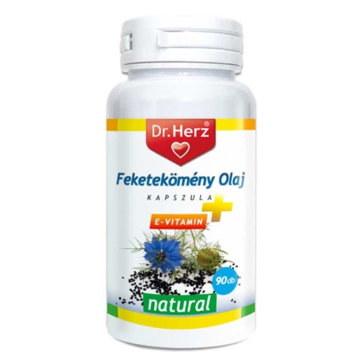 Dr. Herz feketekömény olaj + E-vitamin 500mg kapszula 90x