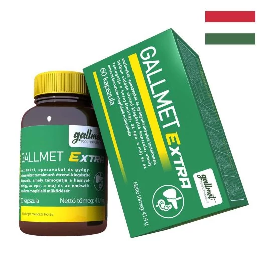 GALLMET-EXTRA 60 db epesav és gyógynövény kapszula