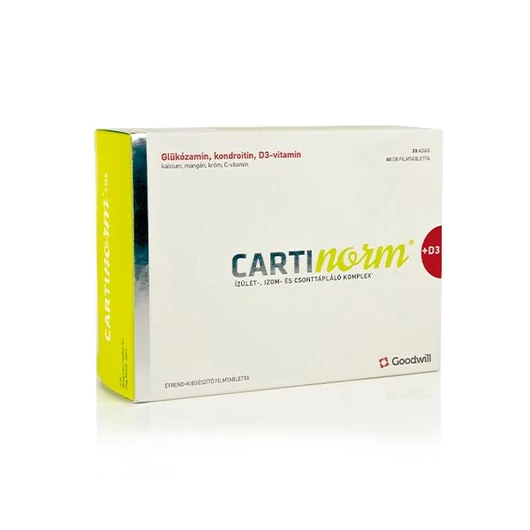 Goodwill Cartinorm + D3 étrend-kiegészítő filmtabletta 60x