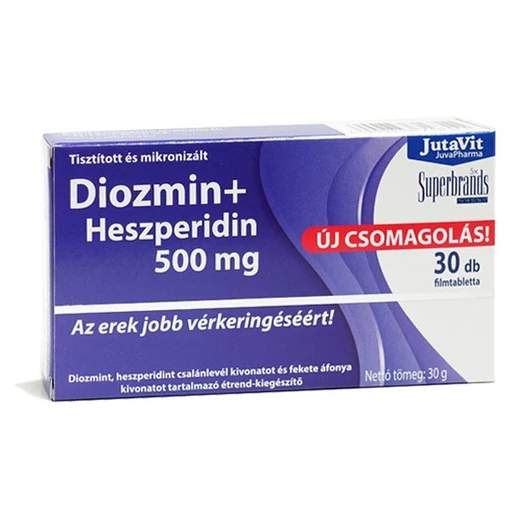 Jutavit Diozmin + Heszperidin 500mg filmtabletta 30X