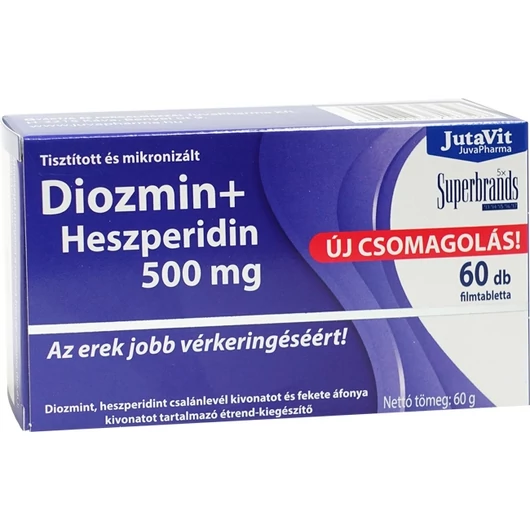 Jutavit Diozmin + Heszperidin 500mg filmtabletta 60X