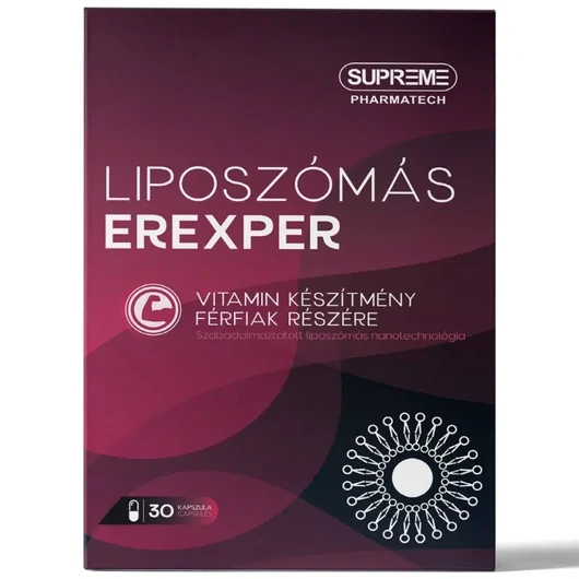Supreme Pharmatech Liposzómás Erexper – férfierő támogató kapszula – 30db