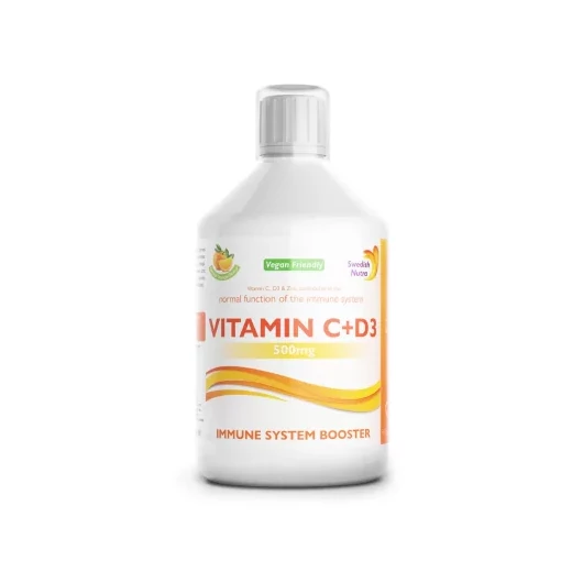 Swedish Nutra folyékony C+D3 imunrendszer erősítő vitamin 500ml