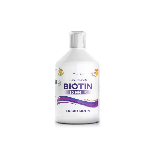 SWEDISH NUTRA BIOTIN 10000 FOLYÉKONY VITAMIN 500ML