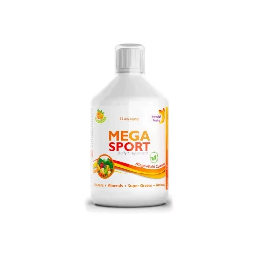 Swedish Nutra Mega Sport folyékony vitamin 500ml