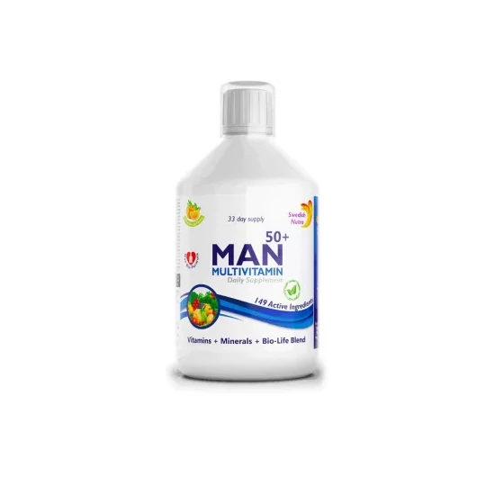 Swedish Nutra Man 50+ folyékony multivitamin 50 feletti férfiaknak 500ml