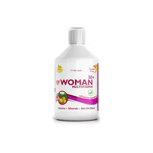Swedish Nutra Woman 50+ folyékony multivitamin 50 feletti nőknek 500ml
