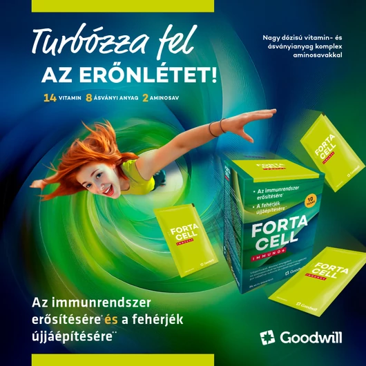 FORTACELL Immuno+ Szent-Györgyi Albert Goodwill italpor 10x