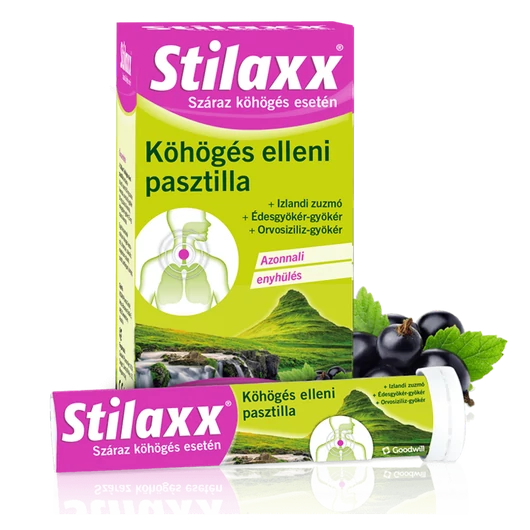 Stilaxx® köhögés elleni pasztilla
