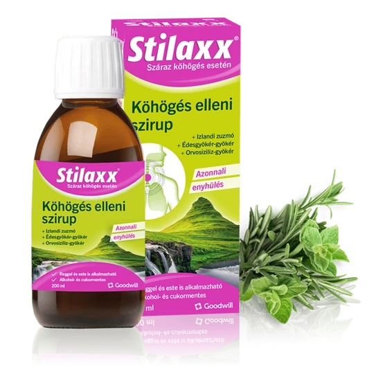 Stilaxx® köhögés elleni szirup felnőtteknek