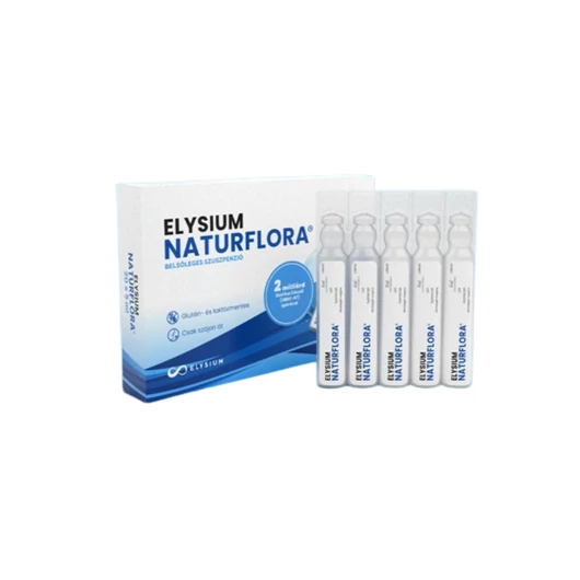 Elysium Naturflora belsőleges szuszpenzió 2 milliárd Bacillus Clausii (UBBC-07) spórával - 20 x 5 ml