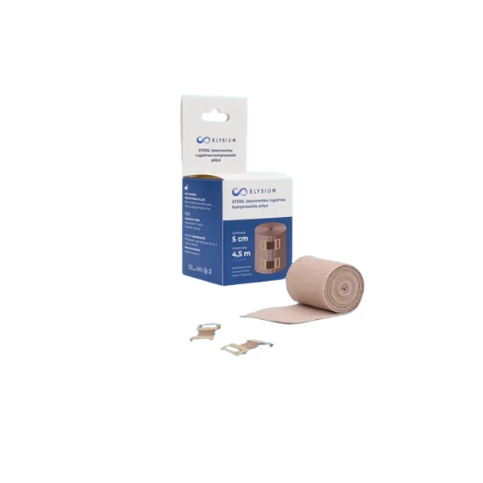 Elysium steril, latexmentes, rugalmas kompressziós pólya - 5 cm x 4,5 m