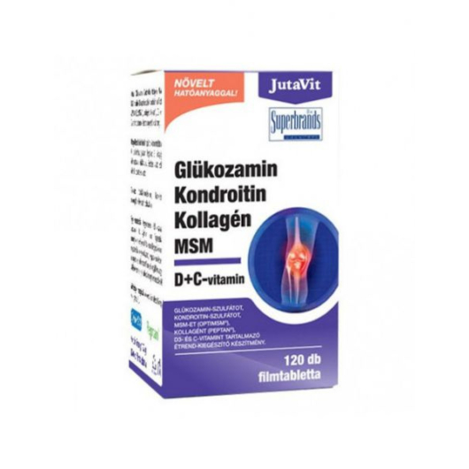 JutaVit Glükozamin-Kondroitin-Kollagén-MSM D+C filmtabletta 120x