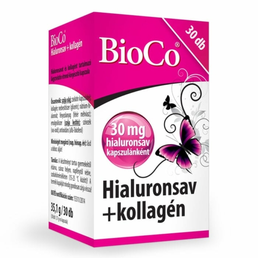 BioCo Hialuronsav + Kollagén 30x
