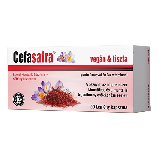 Cefak Cefasafra Sáfrány Kivonat Tartalmú Kapszula 50x
