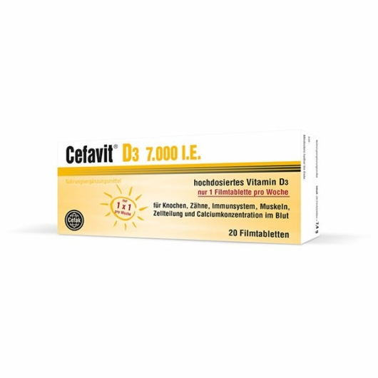 Cefavit D3 vitamin 7000 NE Filmtabletta 20x
